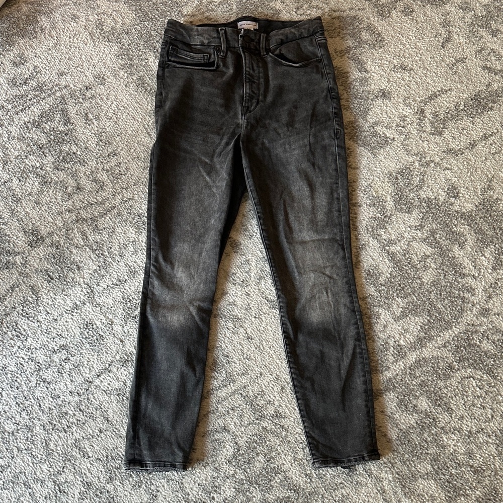 Good American Charcoal High-Rise Jeans - Size 6-12
